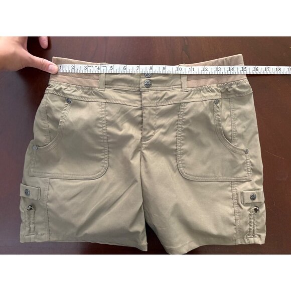 Athleta Shasta Quick Dry Utility Hiking Shorts in Tan Size 8 - Picture 8 of 10